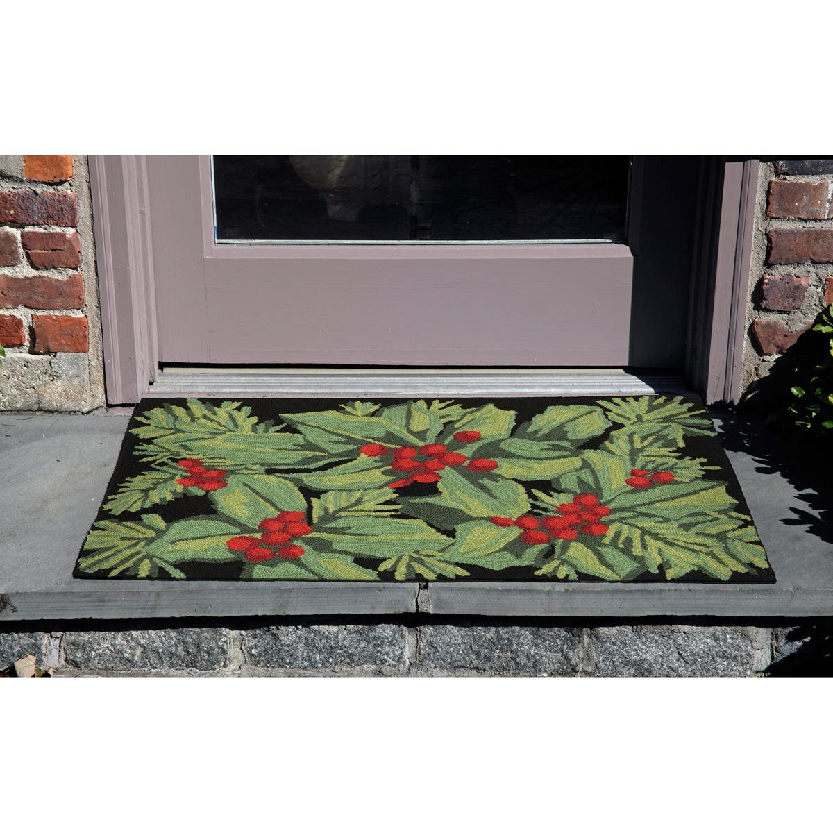 Lifestyle Indoor/Outdoor Porch Rug Hollyberries from Sportys