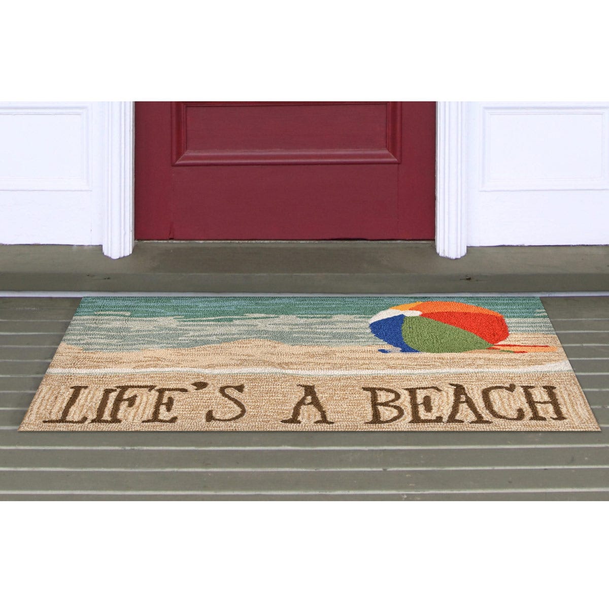 Lifestyle Indoor / Outdoor Porch Rug Life's A Beach from Sportys