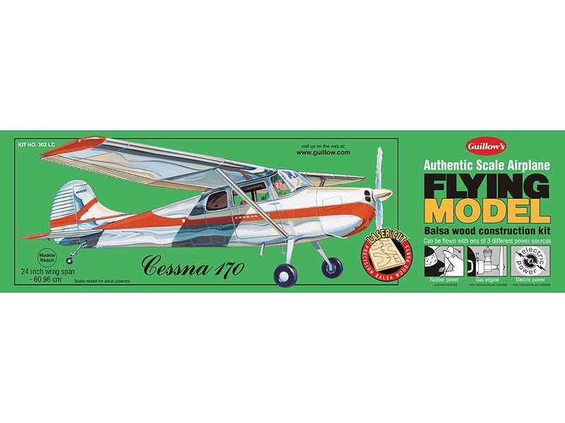 Cessna 170 General Aviation Balsa Wood Model Kits from Sporty's Pilot