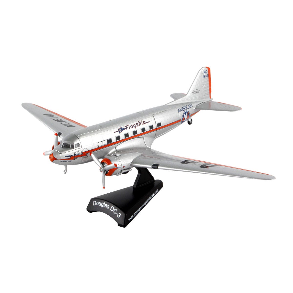 DC3 American Airlines “Flagship Tulsa” DieCast Model Aircraft