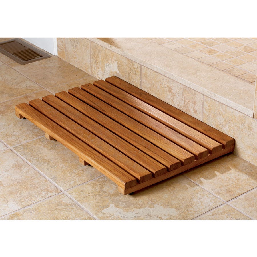 wooden bath mat bunnings