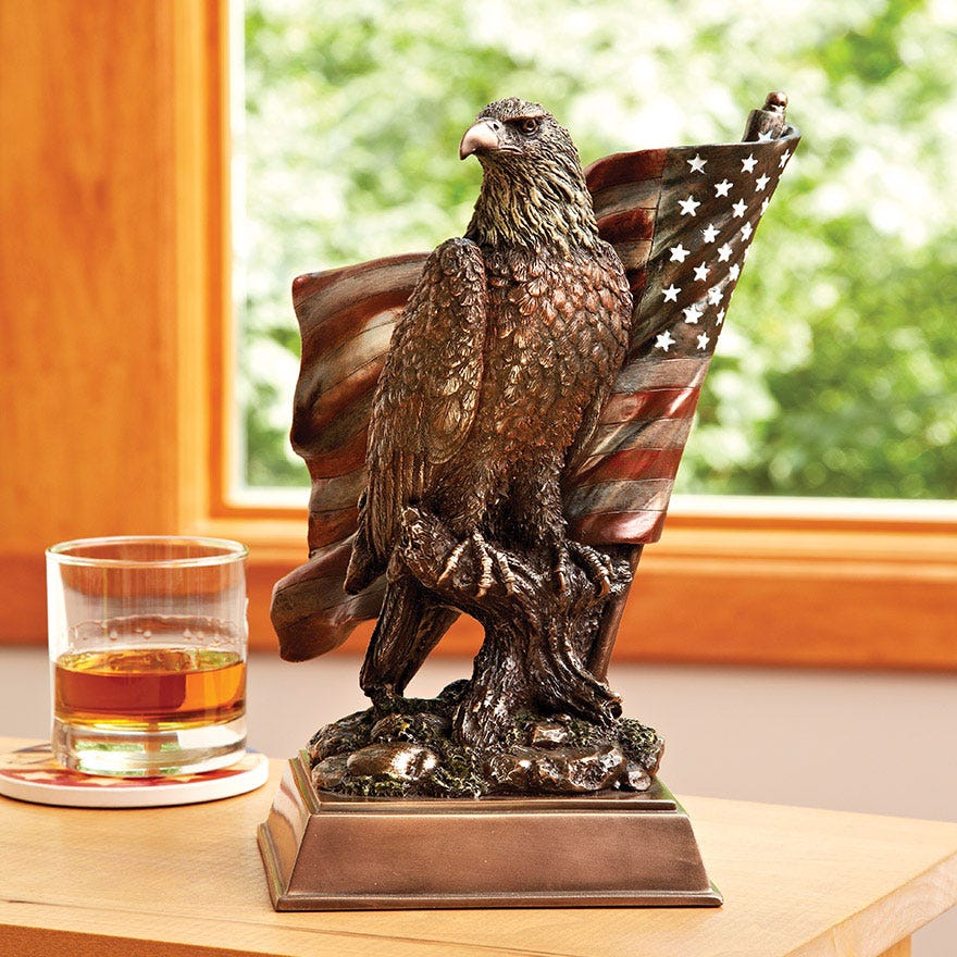 Bald Eagle Tabletop Sculpture (10 inches high) from Sportys Preferred