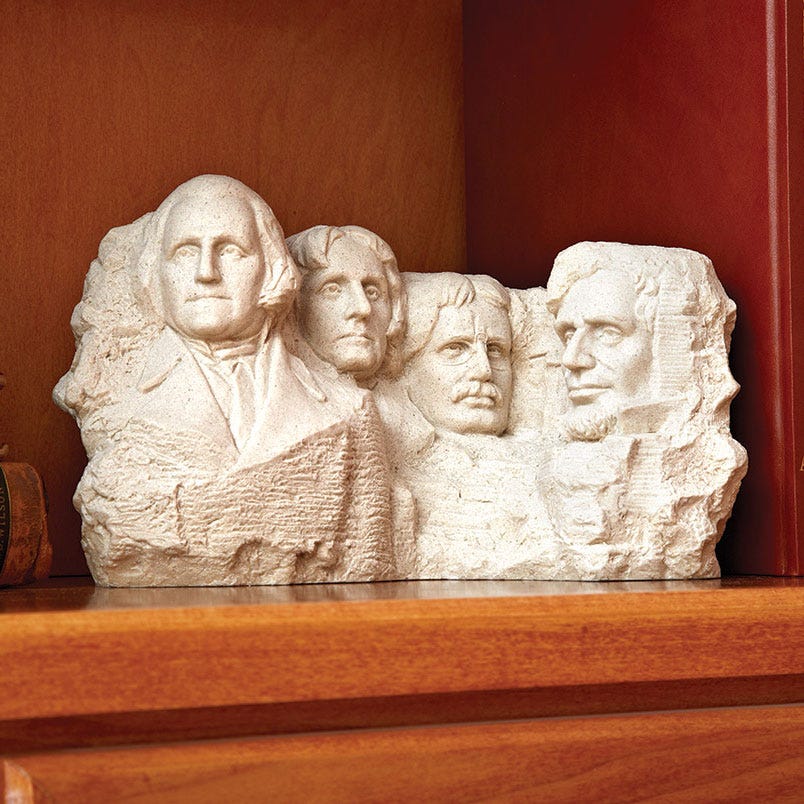 Mt. Rushmore Tabletop Sculpture (polystone) (12 inches long) from