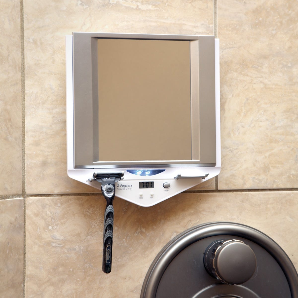Fogless Lighted Shower Mirror