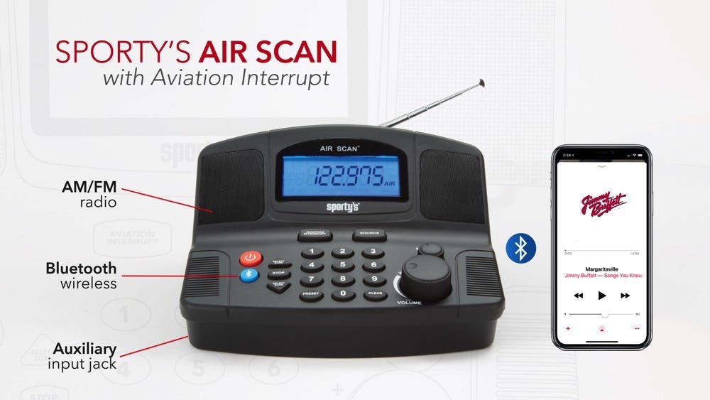 Sporty's Air Scan Aviation Radio / Scanner from Sporty's Wright Bros