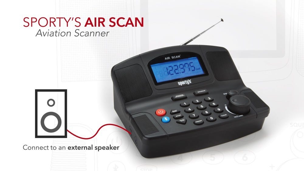 Sporty's Air Scan Aviation Radio / Scanner from Sporty's Wright Bros