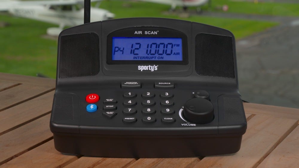 Sporty's Air Scan Aviation Radio / Scanner from Sporty's Pilot Shop