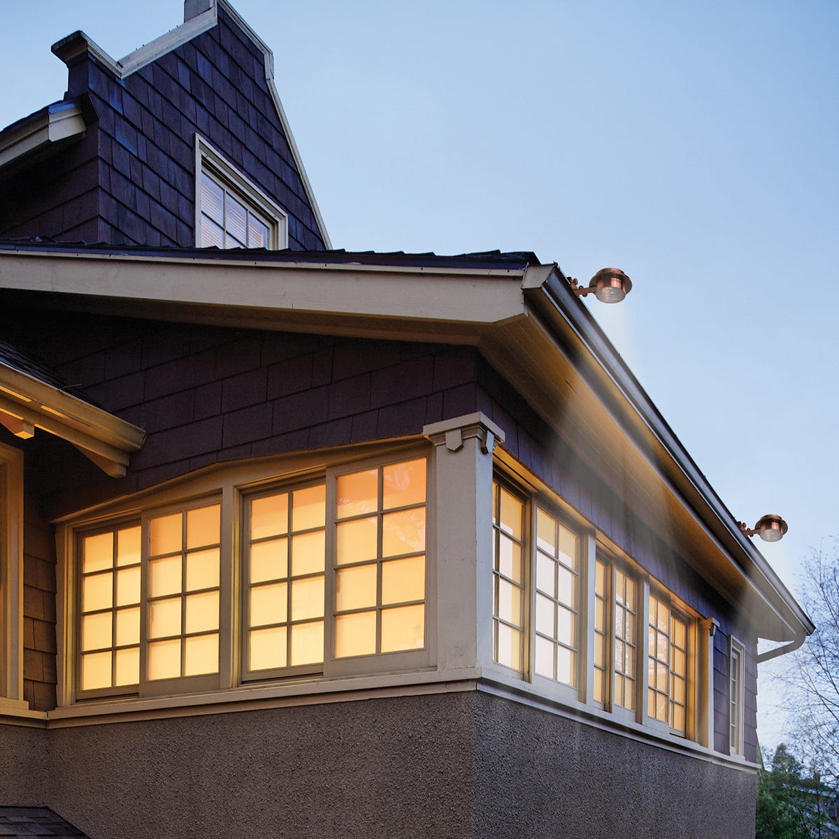 Solar Gutter LED Lights (Set of 2 white finish) from Sporty's Tool Shop