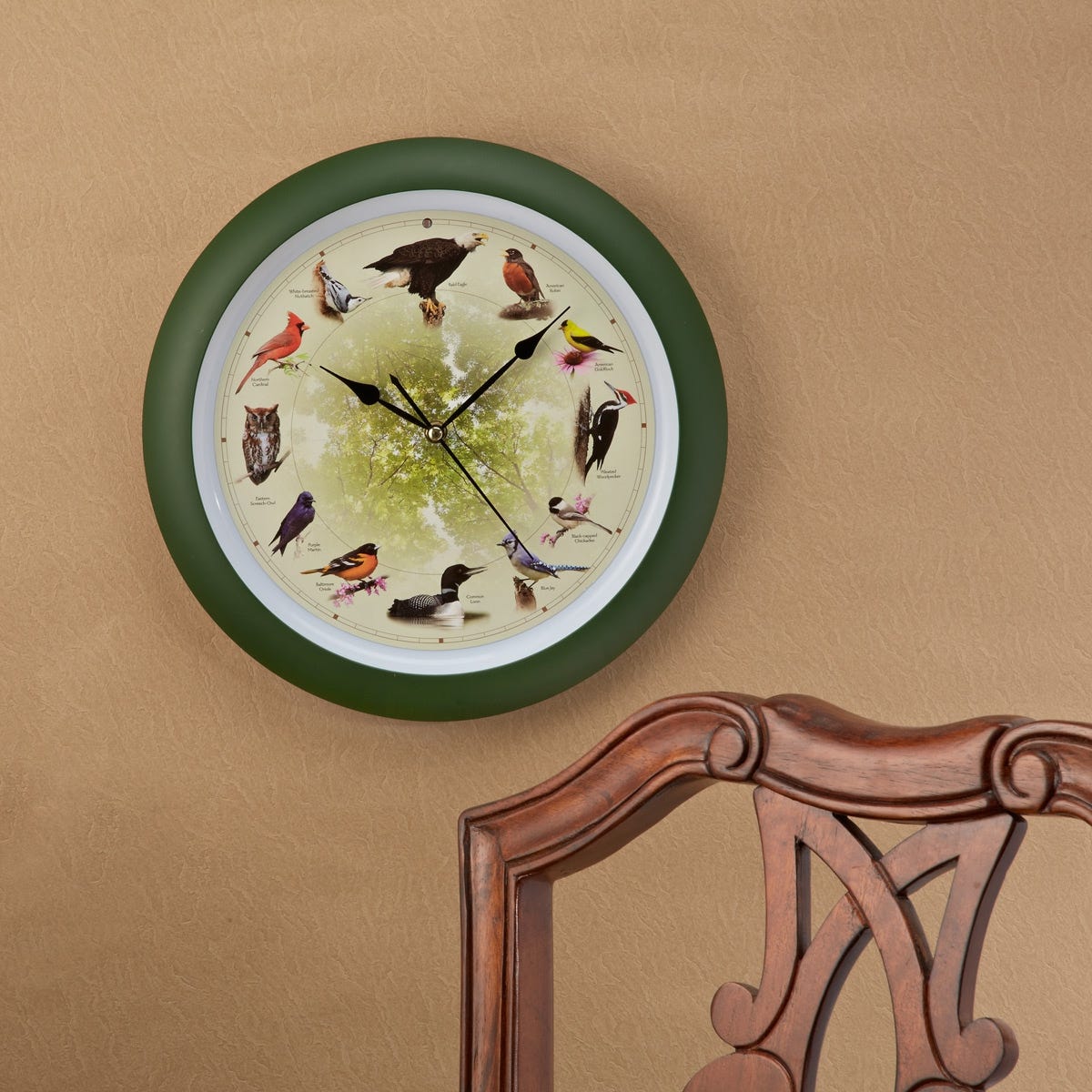 20th Anniversary Singing Bird Clock from Sportys Preferred Living