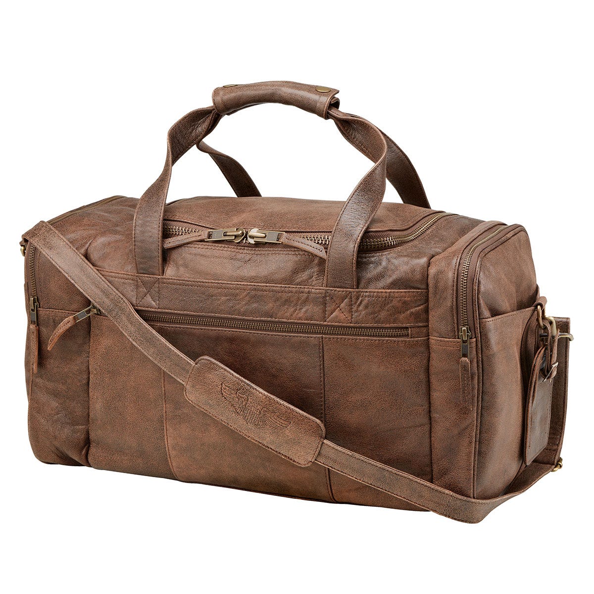 Pilot Wings Leather Flight Bag from Sporty's Pilot Shop