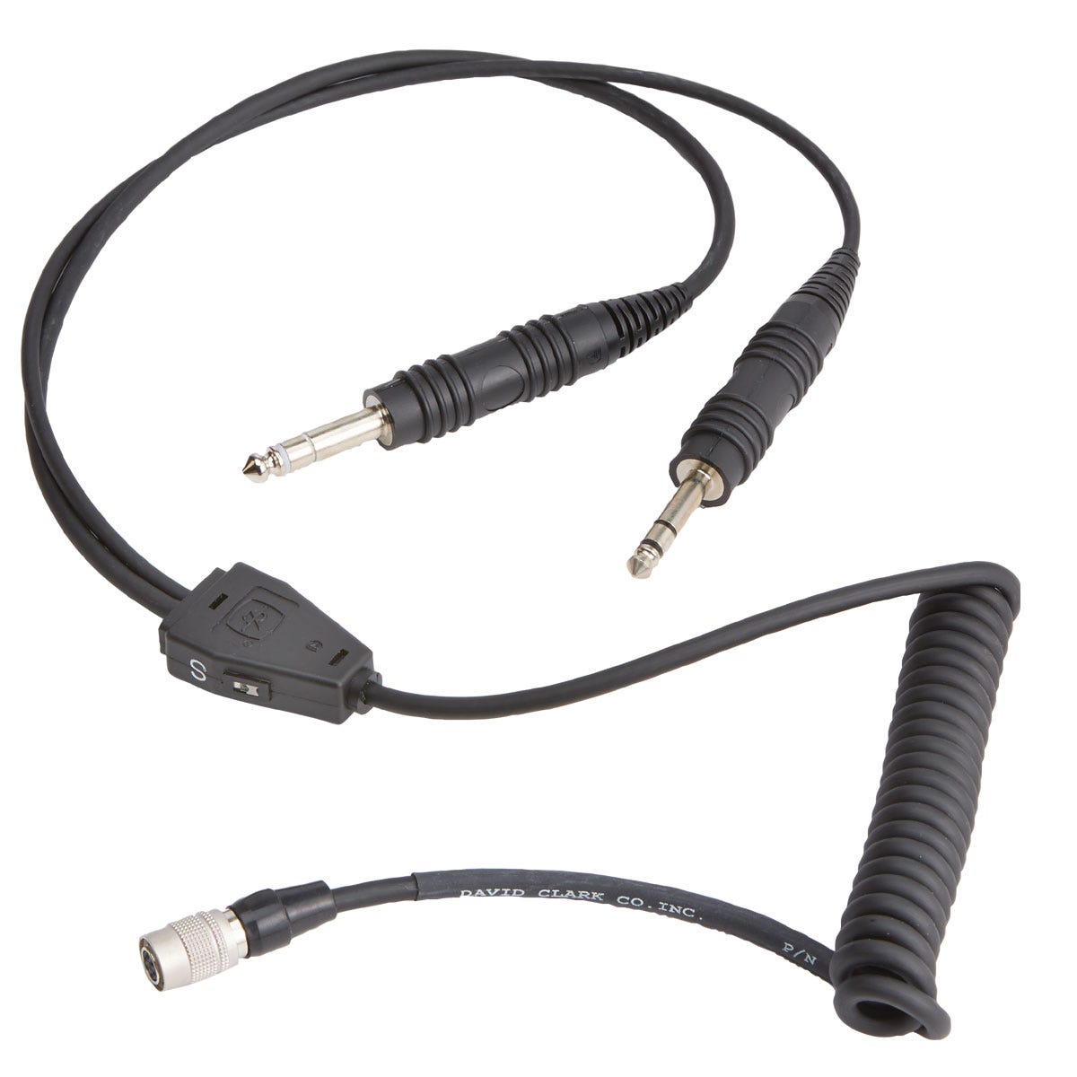 Coil Cord Assembly with Dual Plugs from Sporty's Pilot Shop