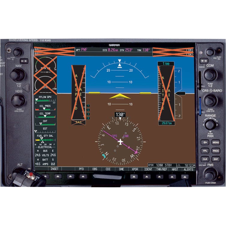 Glass Cockpit Inop Stickers - from Sporty's Pilot Shop