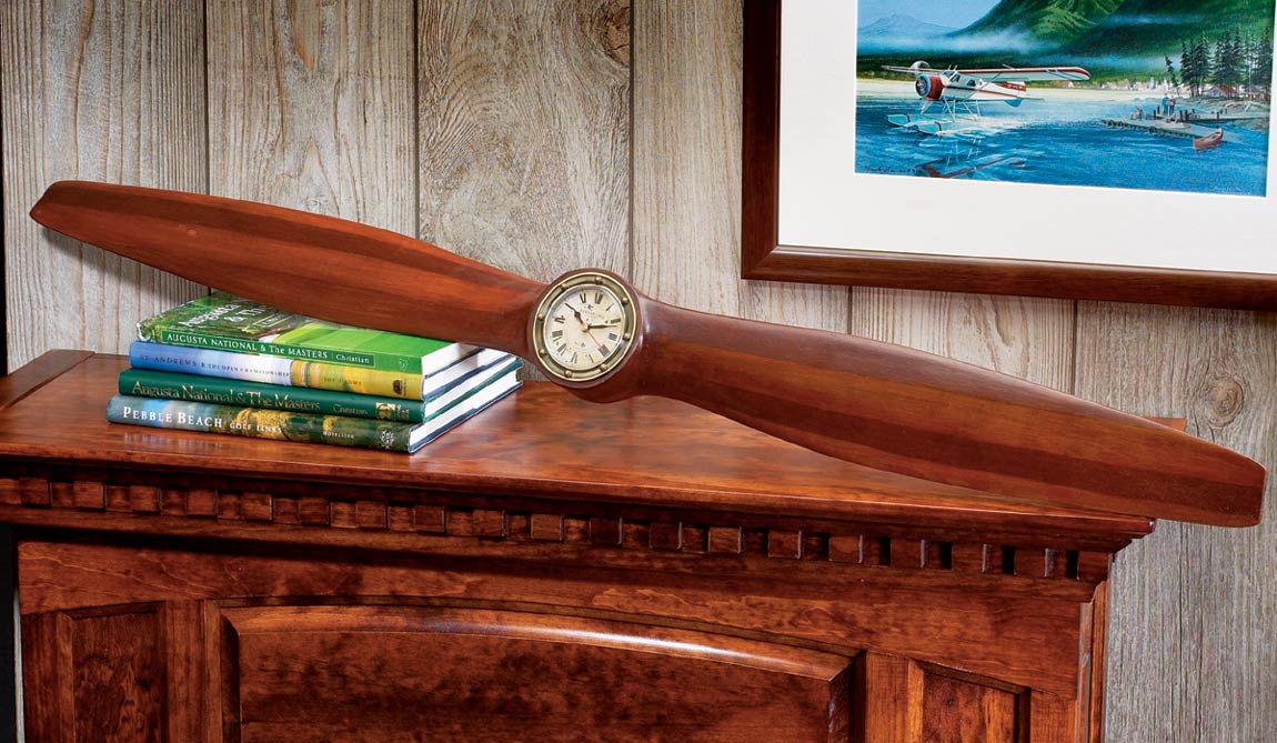 WWI Propeller Clock from Sporty's Pilot Shop