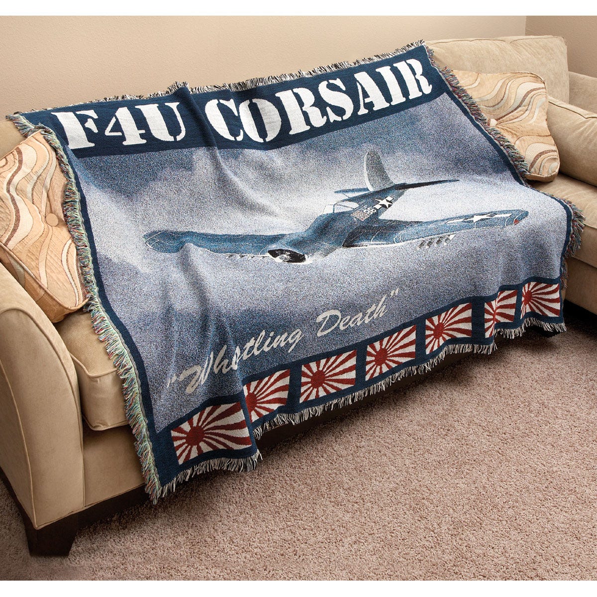 Fighter Blanket/Throw from Sporty's Pilot Shop