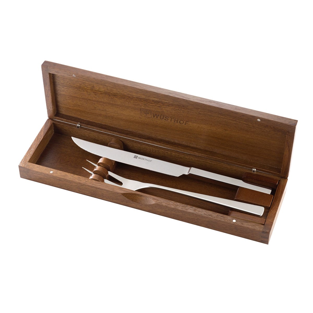 TwoPiece Cutlery Carving Set in a Walnut Box from Sportys Preferred