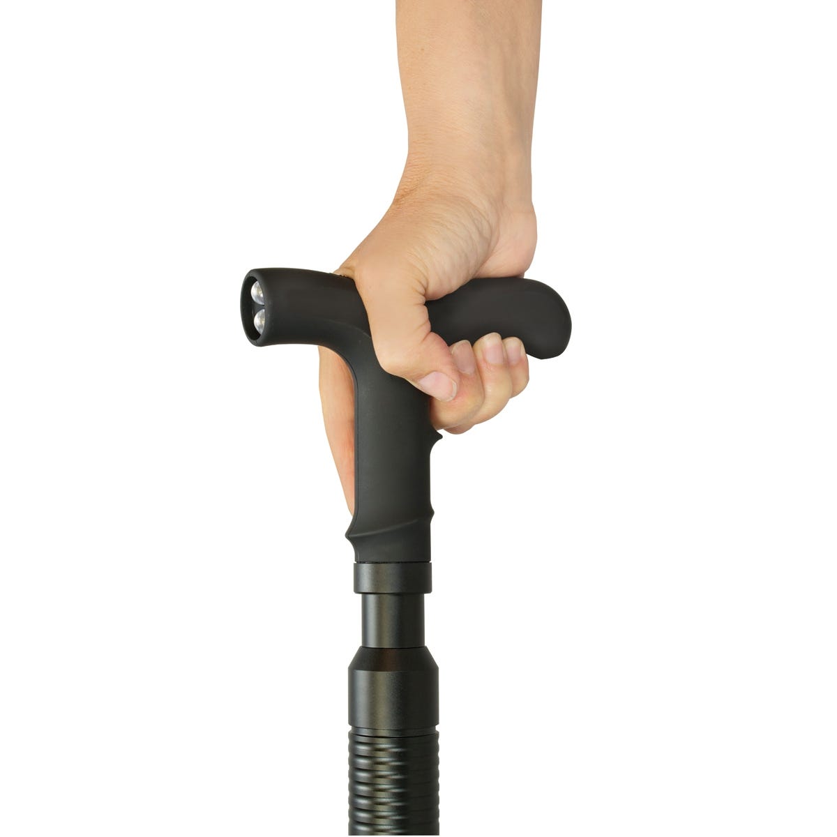 Walking Cane with Concealed Stun Gun and Flashlight from Sportys Preferred Living
