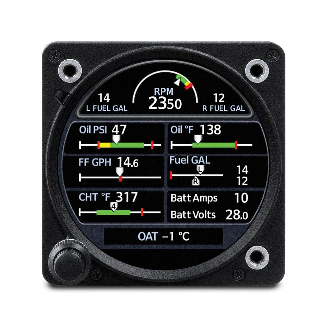 Garmin GI 275 Instrument (Engine Monitor) from Sporty's Pilot Shop