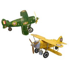 Tin Wind-Up Model Toys on white