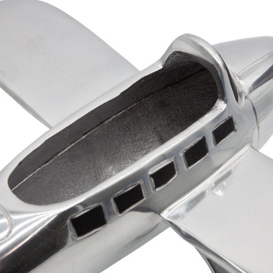 小物入れ Decoration Plane Polished Aluminum Airplane Organizer