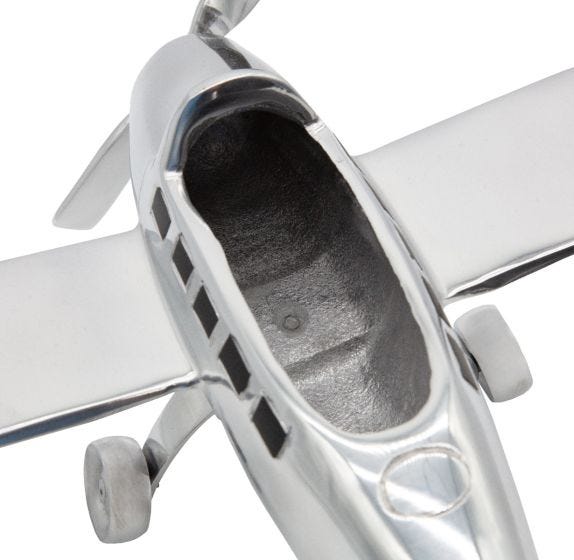 Polished Aluminum Airplane Organizer