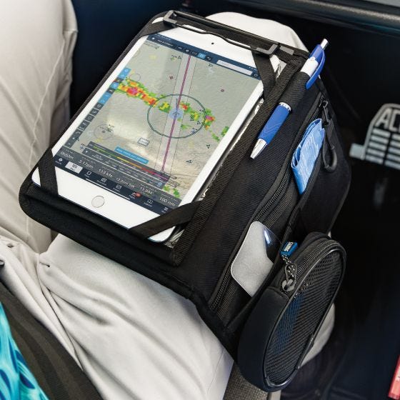 Flight Gear Bi-Fold Kneeboard with iPad and pen