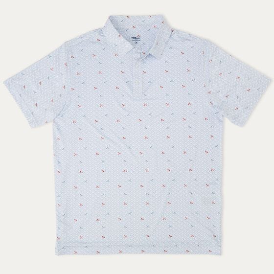 shirt laid out on white
