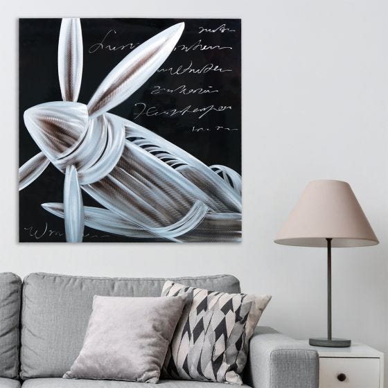 polished mustang wall art scene 