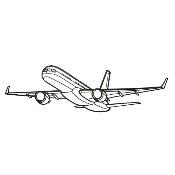 Boeing 757-200 Silhouette Wall Art Sign