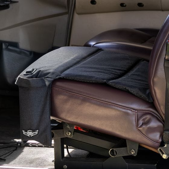 seat pad in the cockpit