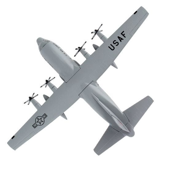 趣味・スポーツ・実用 Hercules: The C130 in Action C-130 Hercules Die-Cast Model
