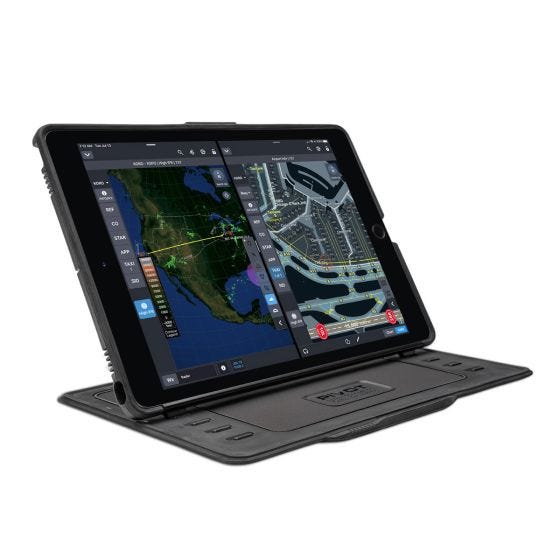 front of case with ipad