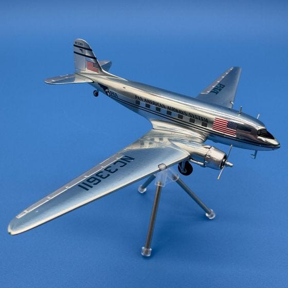 Pan American World Airways Douglas DC-3 Die-Cast Model
