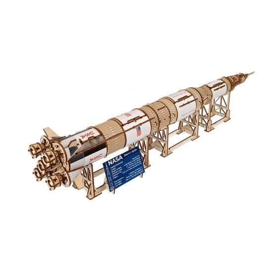 NASA Saturn V Mechanical Plywood Model
