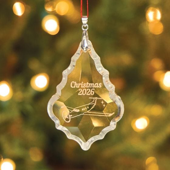 2026 ornament on tree front