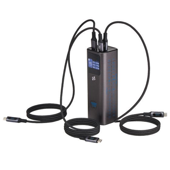 Flight Gear Smart Battery Pack MAX Kit with Smart Cables side view