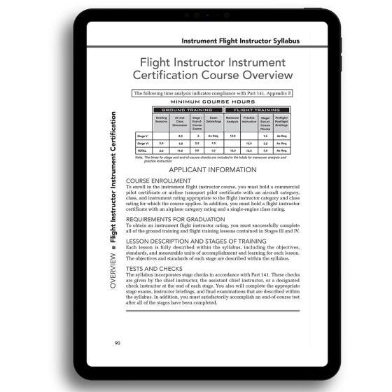 Jeppesen Flight Instructor Syllabus E-Book (10979322-000)
