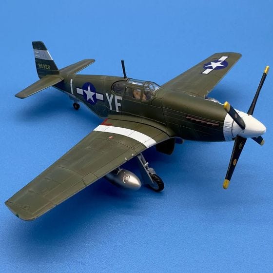 Complete Set of P-51B Mustang Die-Cast Models