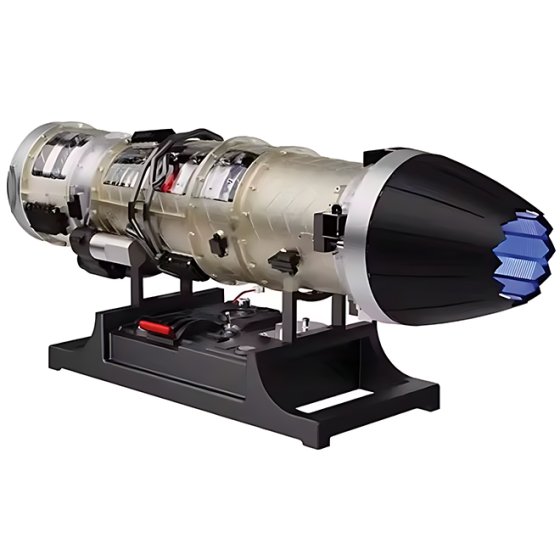Engine Display Model Stainless Steel Fighter Jet Motorized Engine Display Model