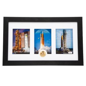 History of NASA Crewed Launches Framed Tickets with Mint Coins