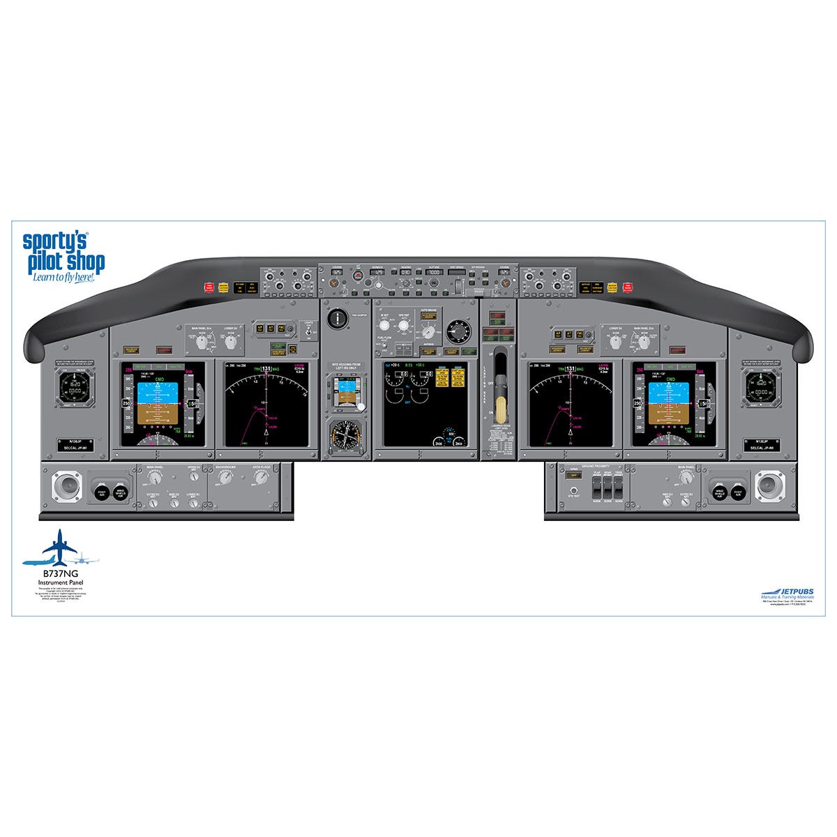 JETPUBS Cockpit Posters - from Sporty's Pilot Shop 2000 f 650 diagram 