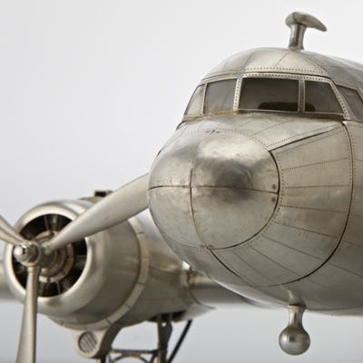 aircraft l check Shop Pilot Aluminum Model DC 3 Dakota Sporty's  from