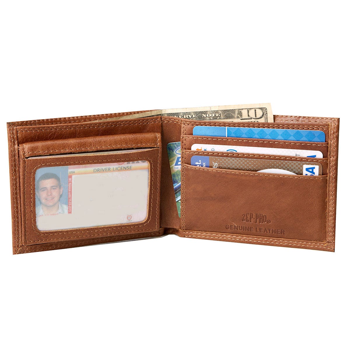 Pilot Wings Leather Wallet from Sporty's Wright Bros Collection