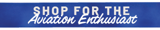 shop for aviation enthusiasts blue banner
