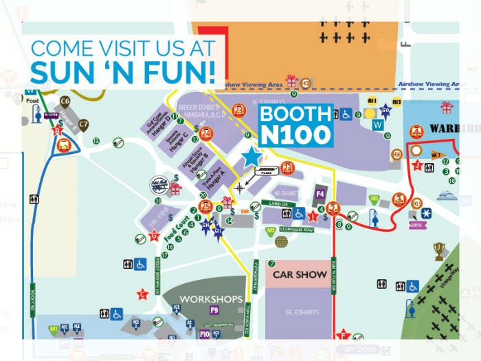 Sun 'N Fun 2025 Map Faye Orelia