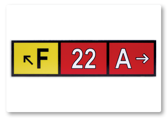 Custom Taxiway Sign